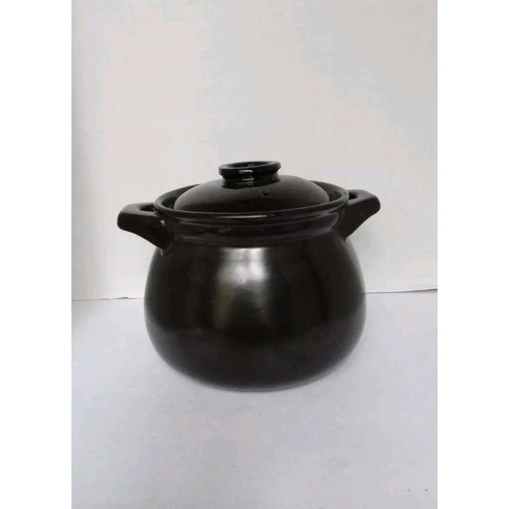 Clay Pot‎ Casserole Dish with Lid, Ceramic Cookware, Soup Stew Pot